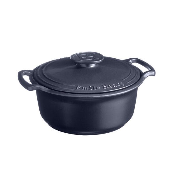 Runder Schmortopf - 4,2 L Indigo emile henry EH 4740 66 Kunzi Shop