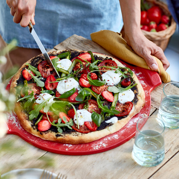 Pizzastein mit Glasboden Ø40cm Grand Cru emile henry EH 7514 34 Kunzi Shop