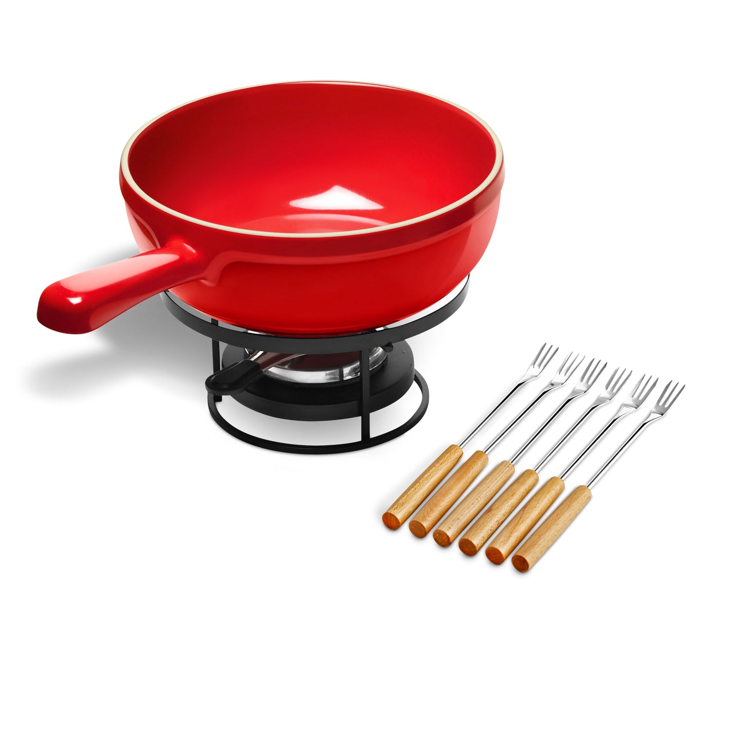 Fondue-Set mit Gabeln und Réchaud Grand Cru emile henry EH 9922 34 Kunzi Shop 1