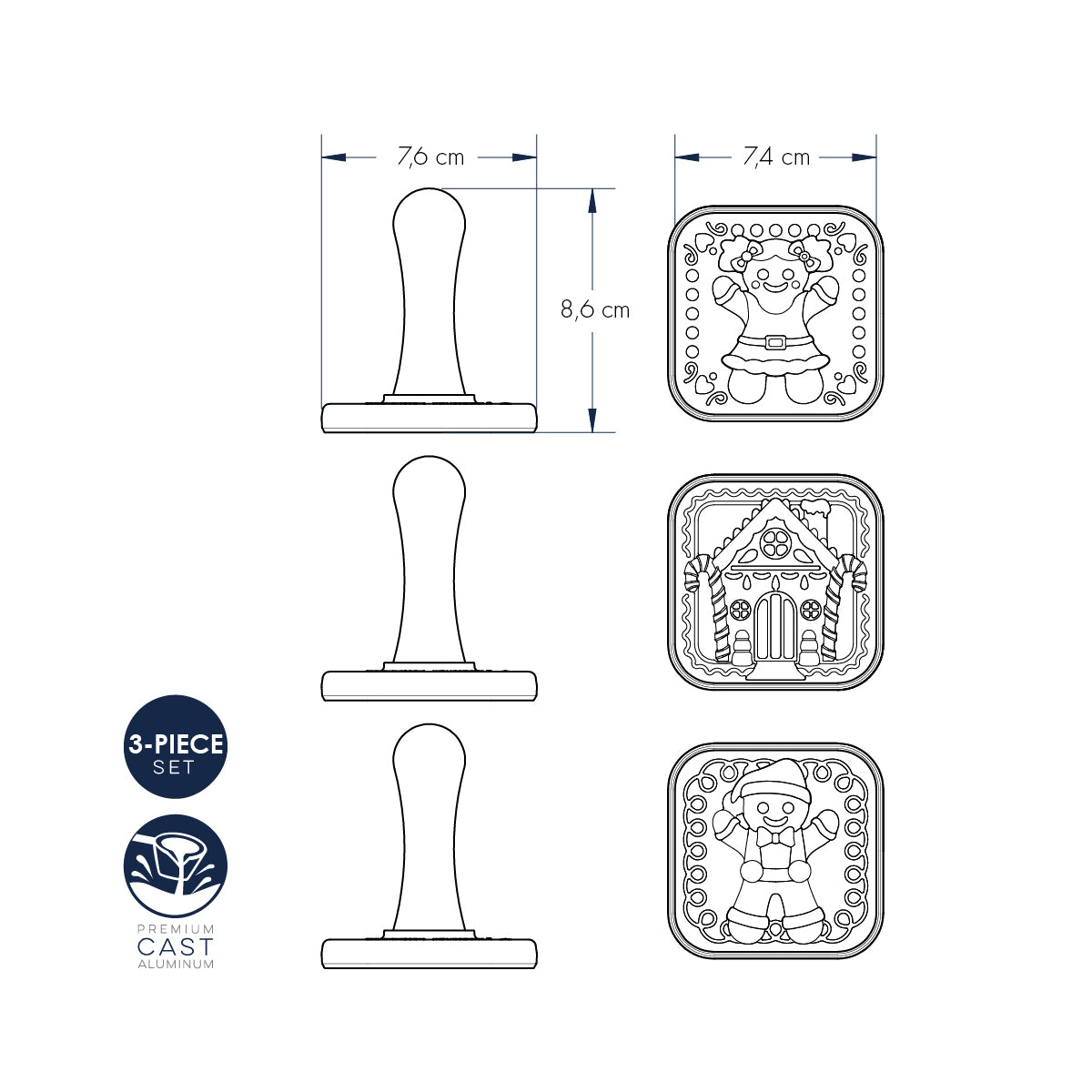 Nordic Ware - Gingerbread Cookie Stamps nordic ware NW 01215 Kunzi Shop 6
