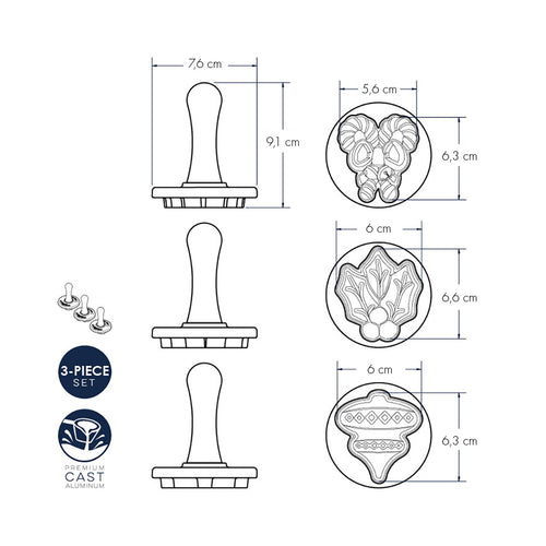 Holiday Cookie Stamp Cut-Outs nordic ware NW 01233 Kunzi Shop