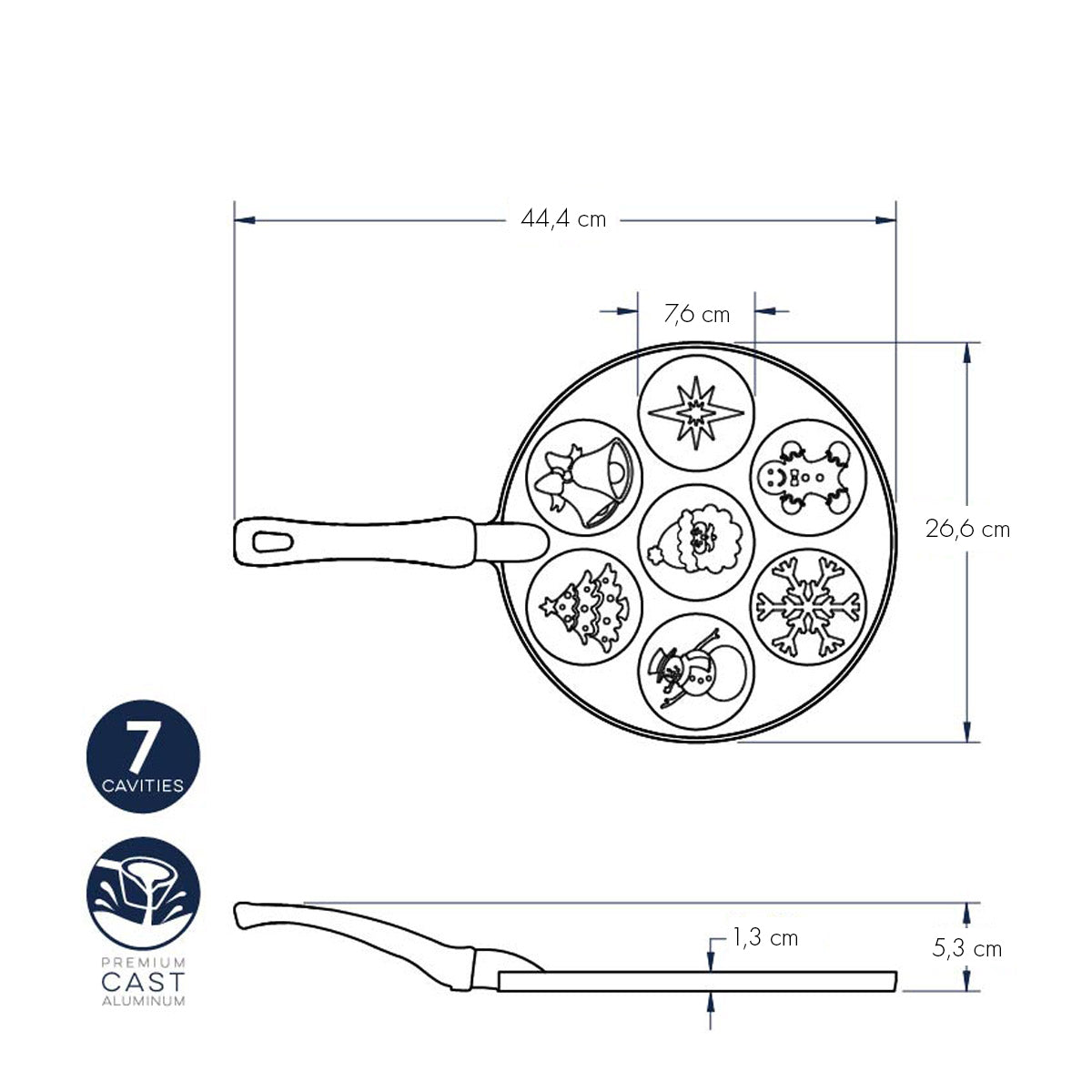 Holiday Pancake Pan nordic ware NW 01965 Kunzi Shop 3