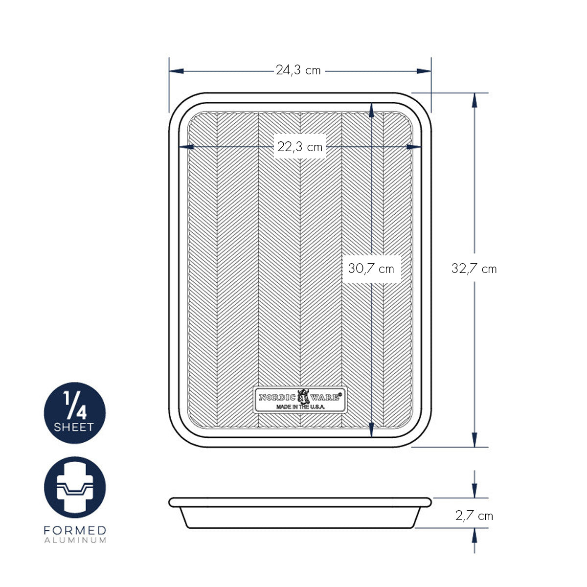 Prism Quarter Sheet nordic ware NW 45370 Kunzi Shop 2