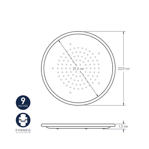 Pizza Crisp Ofenblech 23 cm nordic ware NW 46105 Kunzi Shop