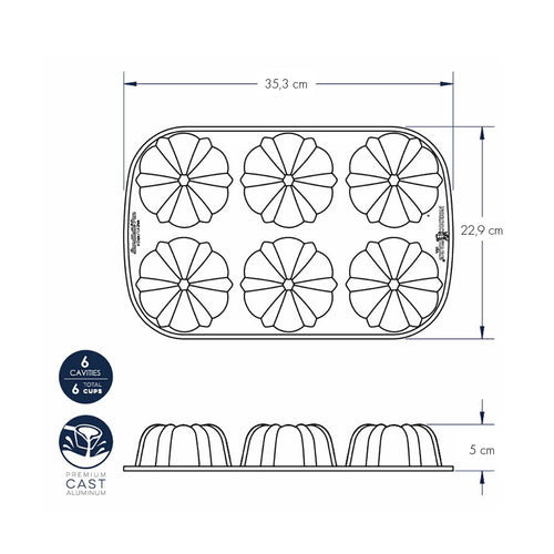 Bundtlette Pan nordic ware NW 50624 Kunzi Shop