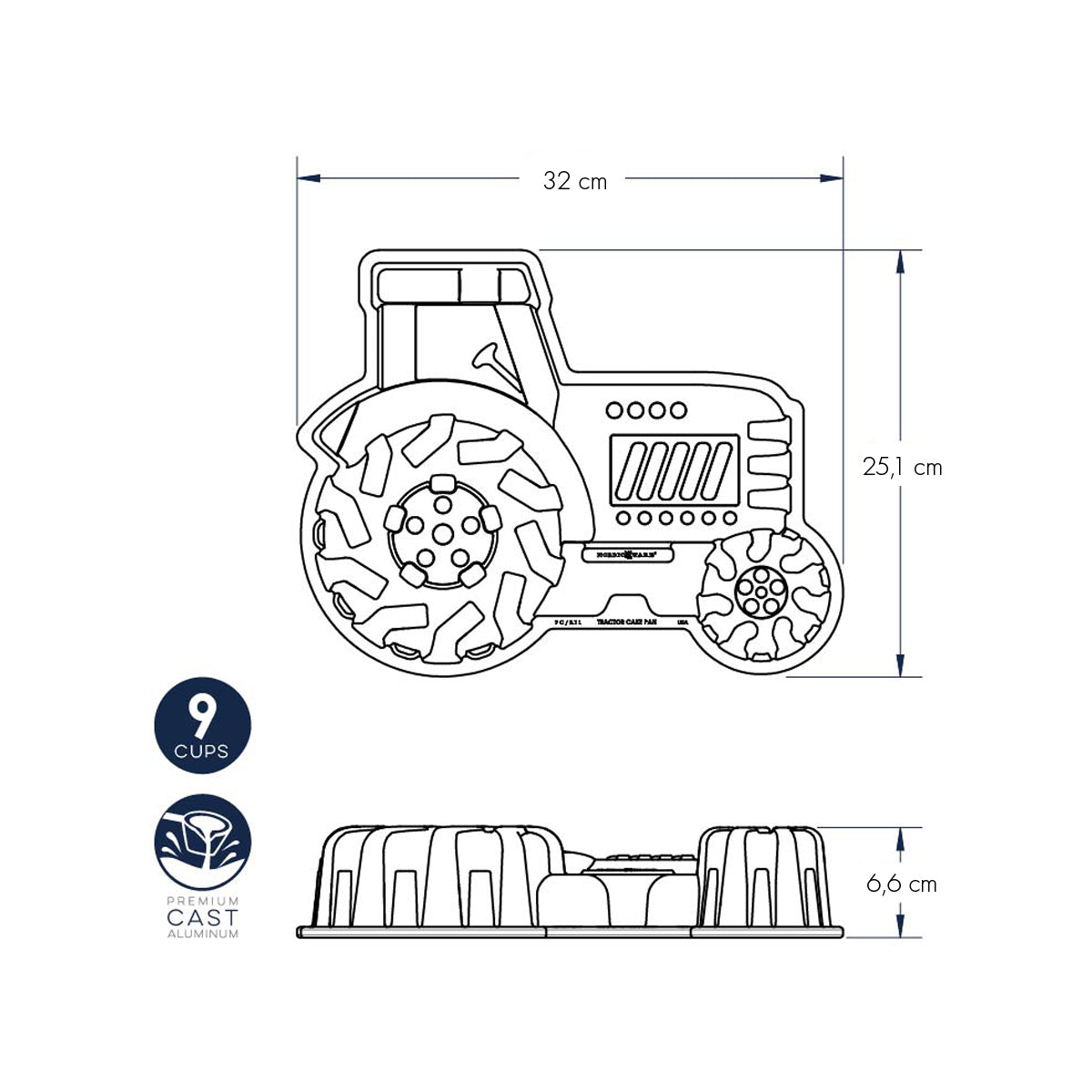 Backform Tractor Pan nordic ware NW 51524 Kunzi Shop 3