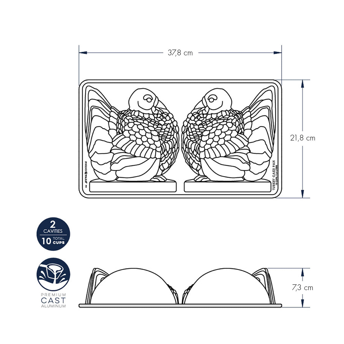 Classic Turkey Pan nordic ware NW 52348 Kunzi Shop 3