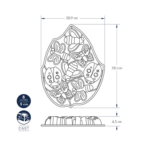 Backyard Bugs Cakelet nordic ware NW 53037 Kunzi Shop
