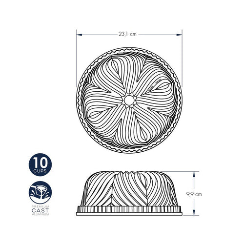 Bavaria Bundt Pan nordic ware NW 53624 Kunzi Shop