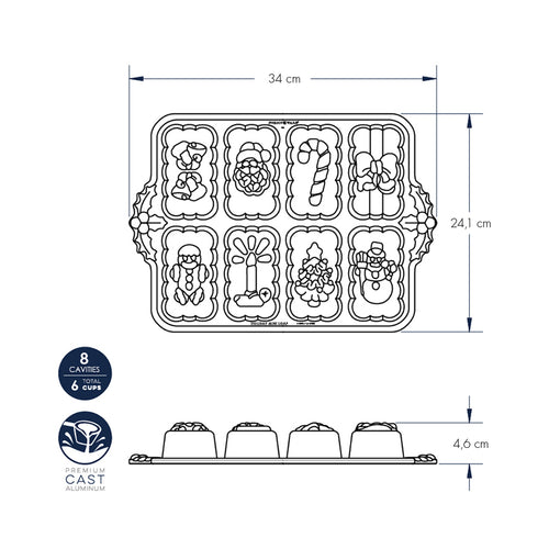 Holiday Mini Loaves Pan nordic ware NW 53948 Kunzi Shop