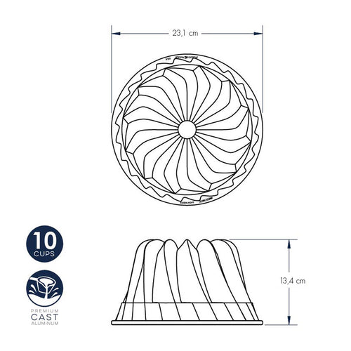 Kugelhopf Bundt Pan nordic ware NW 59937 Kunzi Shop