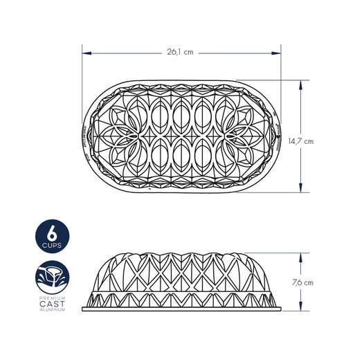 Jubilee Loaf Pan nordic ware NW 82677 Kunzi Shop