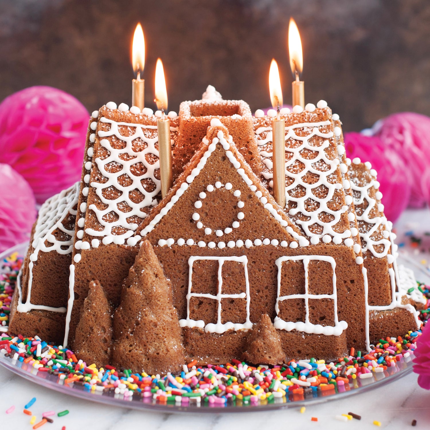 Gingerbread House Bundt Pan nordic ware NW 83948 Kunzi Shop 3