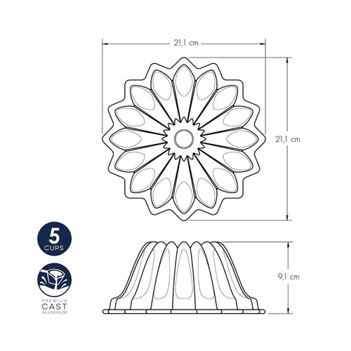 Lotus Bundt Pan nordic ware NW 84177 Kunzi Shop