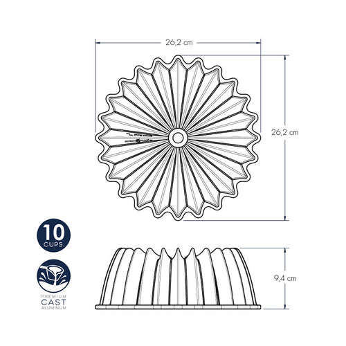 Brilliance Bundt Pan nordic ware NW 85777 Kunzi Shop
