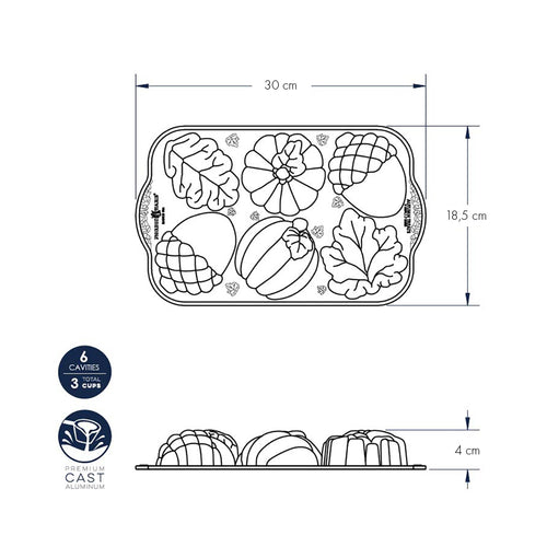 Autumn Treats Pan nordic ware NW 86148 Kunzi Shop