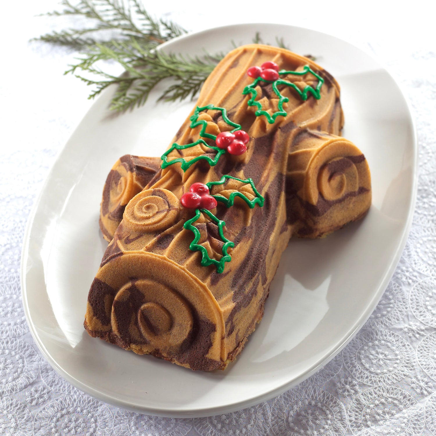 Buche De Noel Yule Log Pan nordic ware NW 86448 Kunzi Shop 3