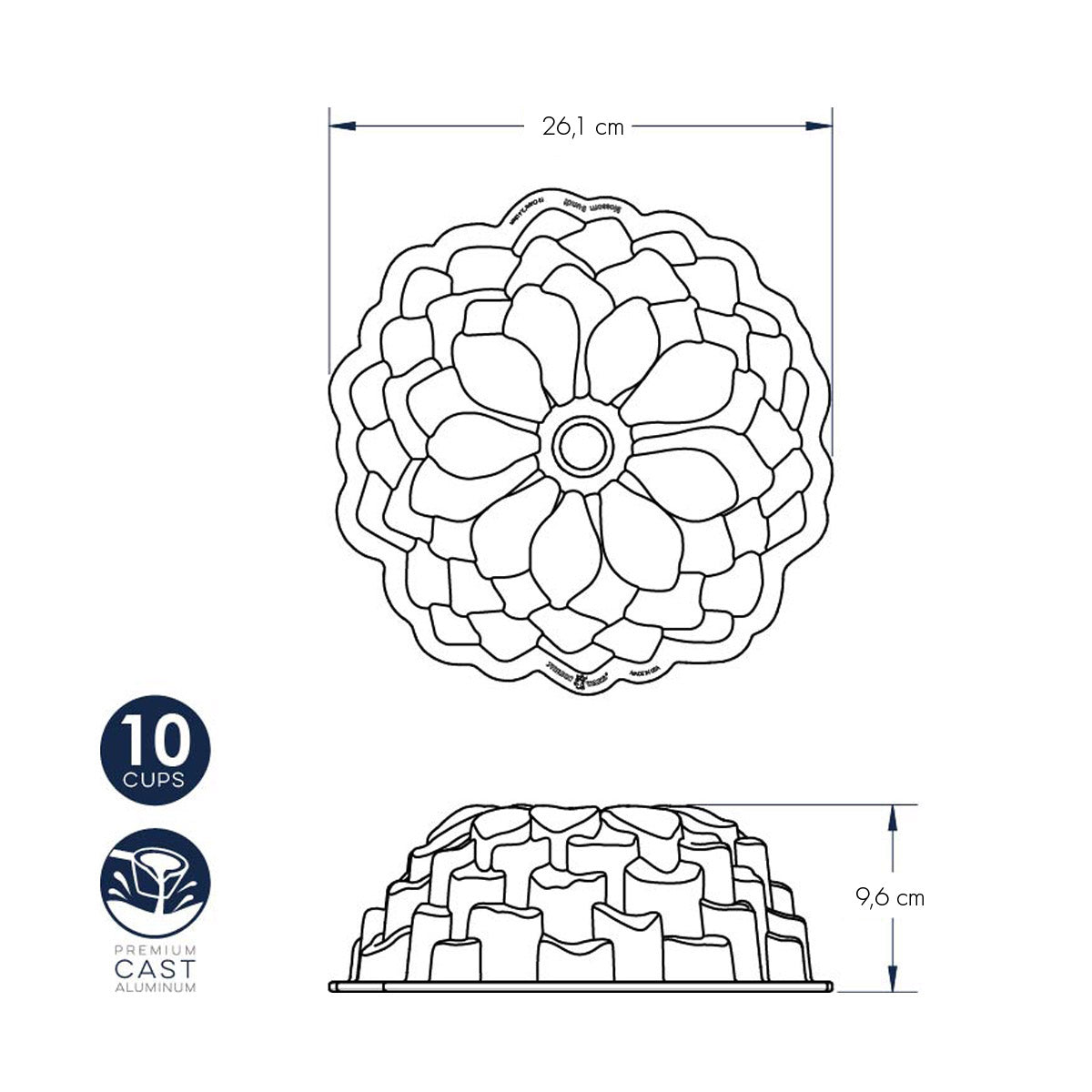 Blossom Bundt Pan nordic ware NW 87537 Kunzi Shop 3