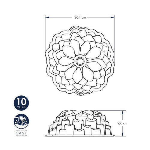 Blossom Bundt Pan nordic ware NW 87537 Kunzi Shop