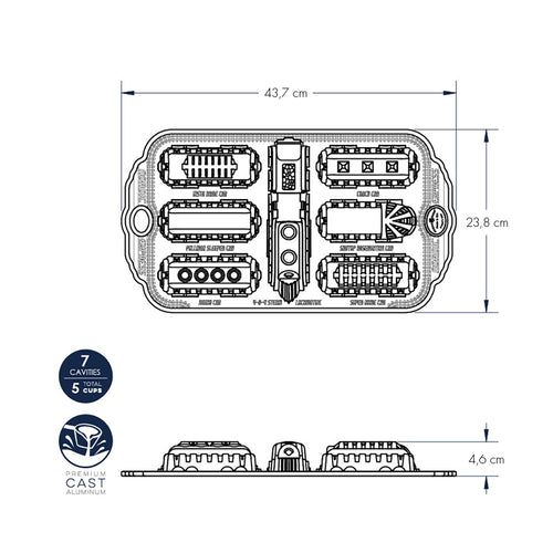 Nordic Express Cakelet Pan nordic ware NW 91977 Kunzi Shop