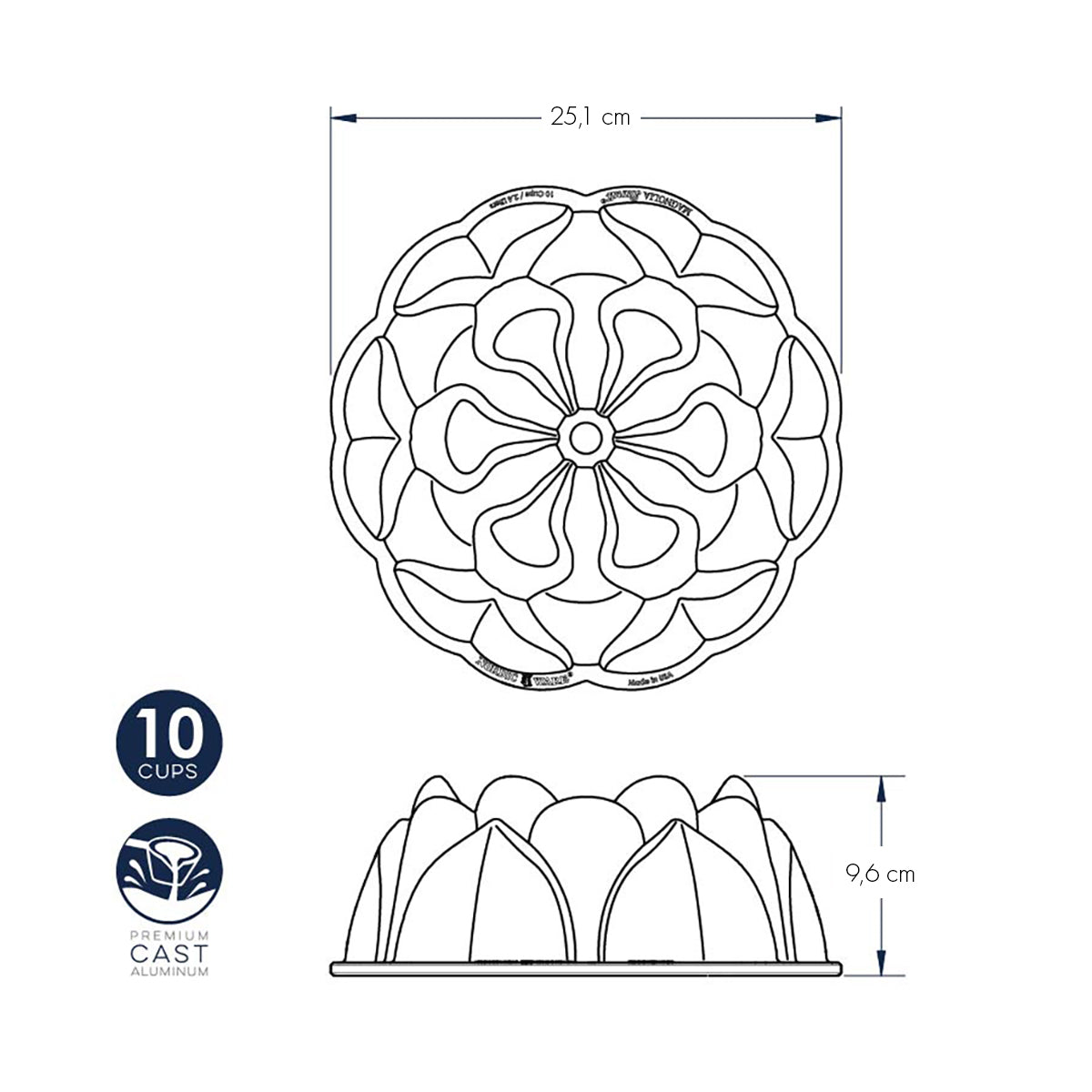 Backform Magnolia Bundt nordic ware NW 93848 Kunzi Shop 3