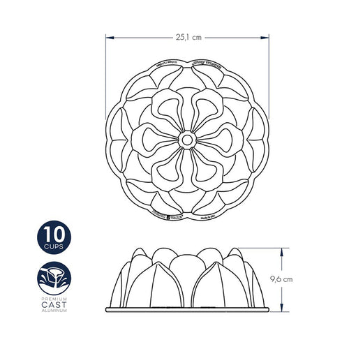 Backform Magnolia Bundt nordic ware NW 93848 Kunzi Shop
