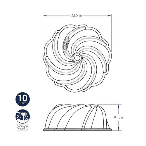 Swirl Bundt Pan nordic ware NW 94077 Kunzi Shop