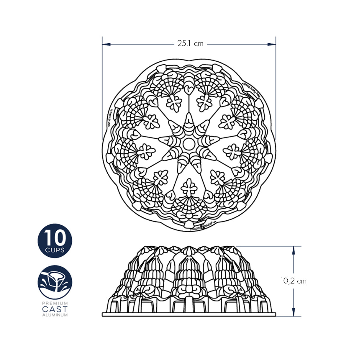 Very Merry Bundt Pan nordic ware NW 96148 Kunzi Shop 3