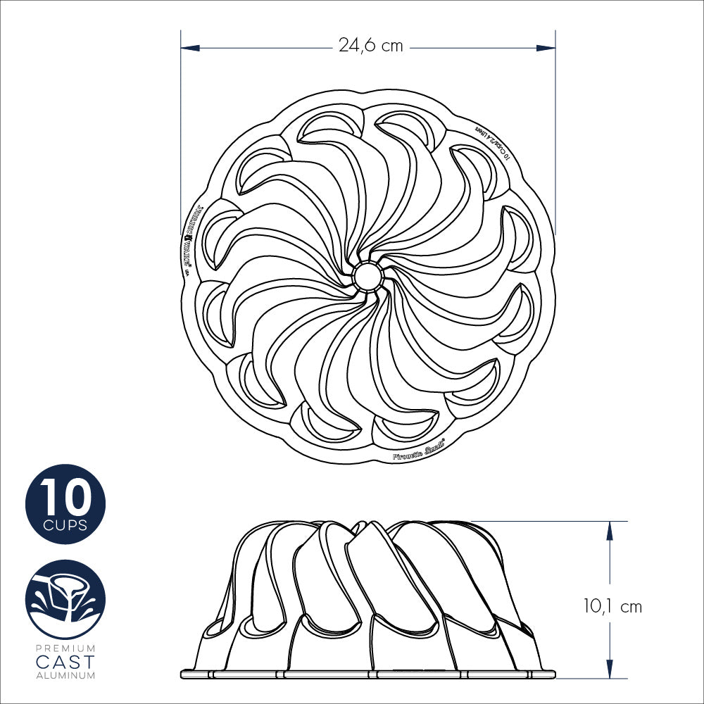 Pirouette Bundt Pan nordic ware NW 96377 Kunzi Shop 3