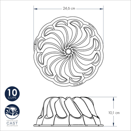 Pirouette Bundt Pan nordic ware NW 96377 Kunzi Shop