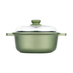 Dr. Green® - Guss-Kasserolle mit Galsdeckel - cm 24 Induktion risoli RIS 00097DRIN/24 Kunzi Shop