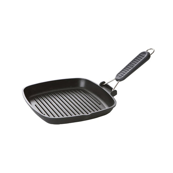 Aluminium Grills - Silicon Folding Handle - cm 20*20 induction risoli horeca RIS 0090IN/20T00 Kunzi Shop