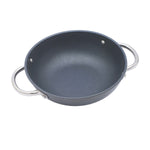 Classic High Skillet wok 2 s/s handles - cm 32 risoli horeca RIS OP096RI/32TP Kunzi Shop