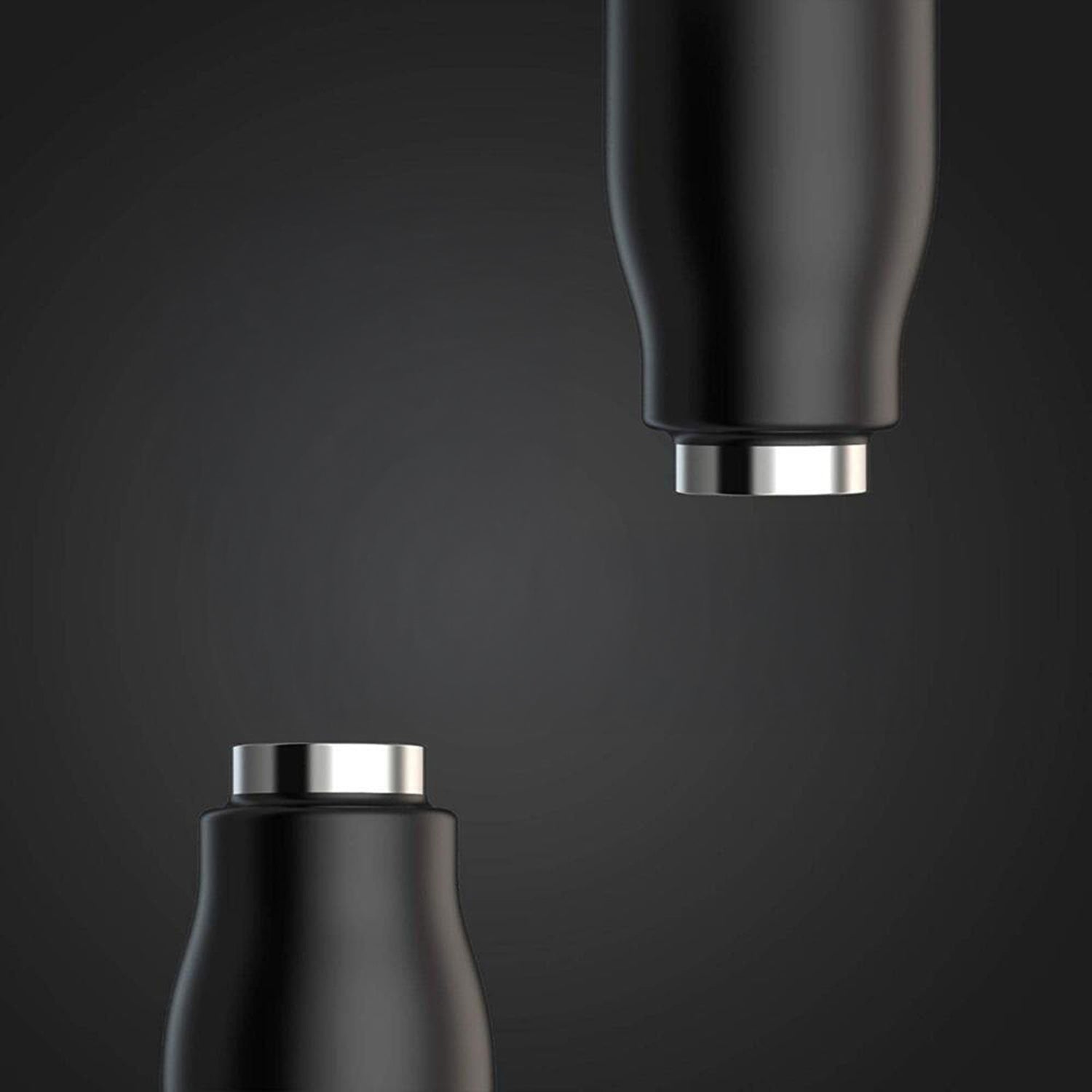 Edelstahl Trinkflasche S 350ml Gun Metal zoku ZK 141-GM Kunzi Shop 3