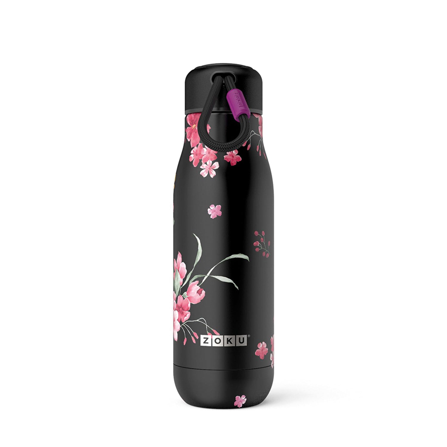 Zoku - Edelstahl Trinkflasche 500 ml Midnight Floral zoku ZK 142 12 Kunzi Shop 1