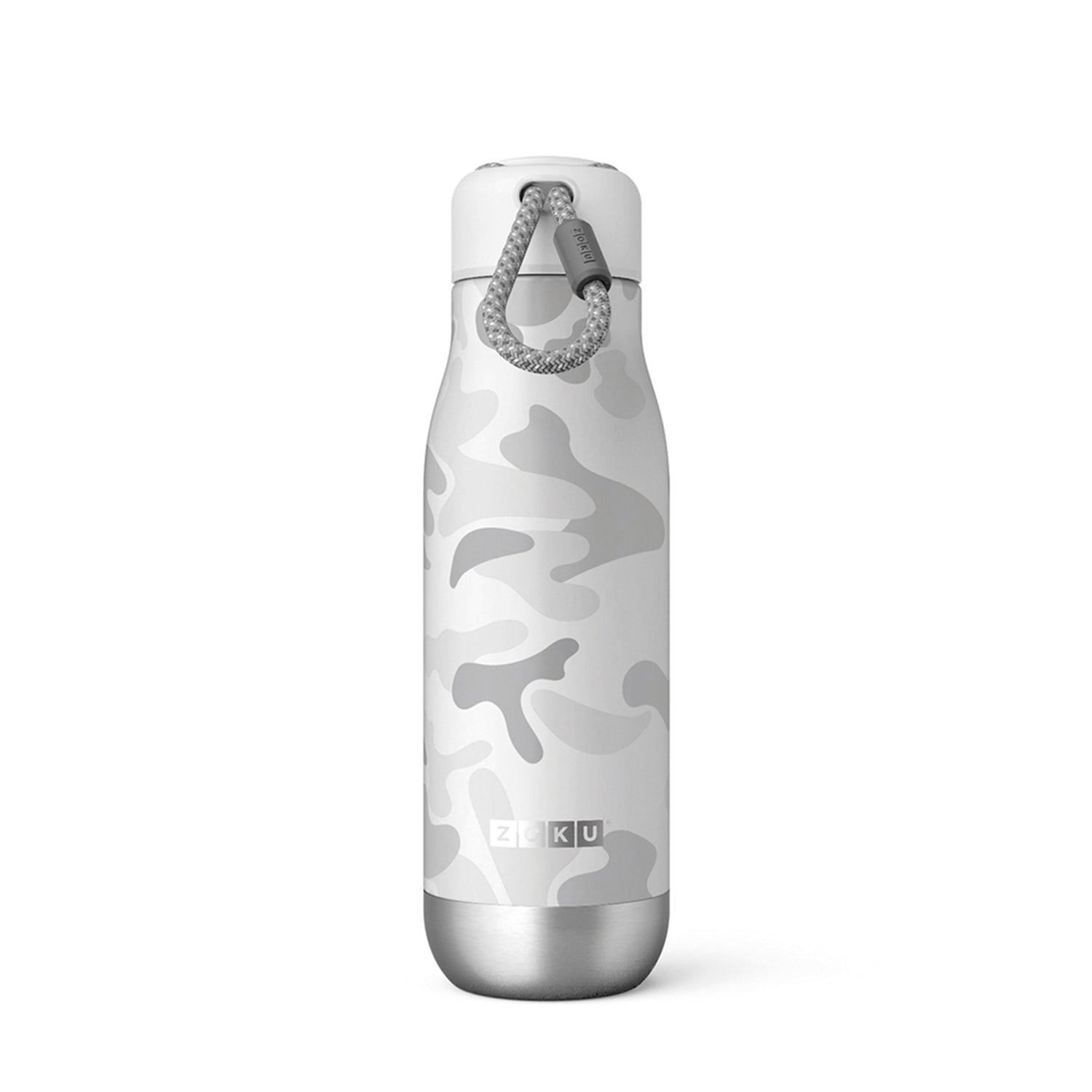 Zoku - Edelstahl Trinkflasche 500 ml White Camo zoku ZK 142 16 Kunzi Shop 1