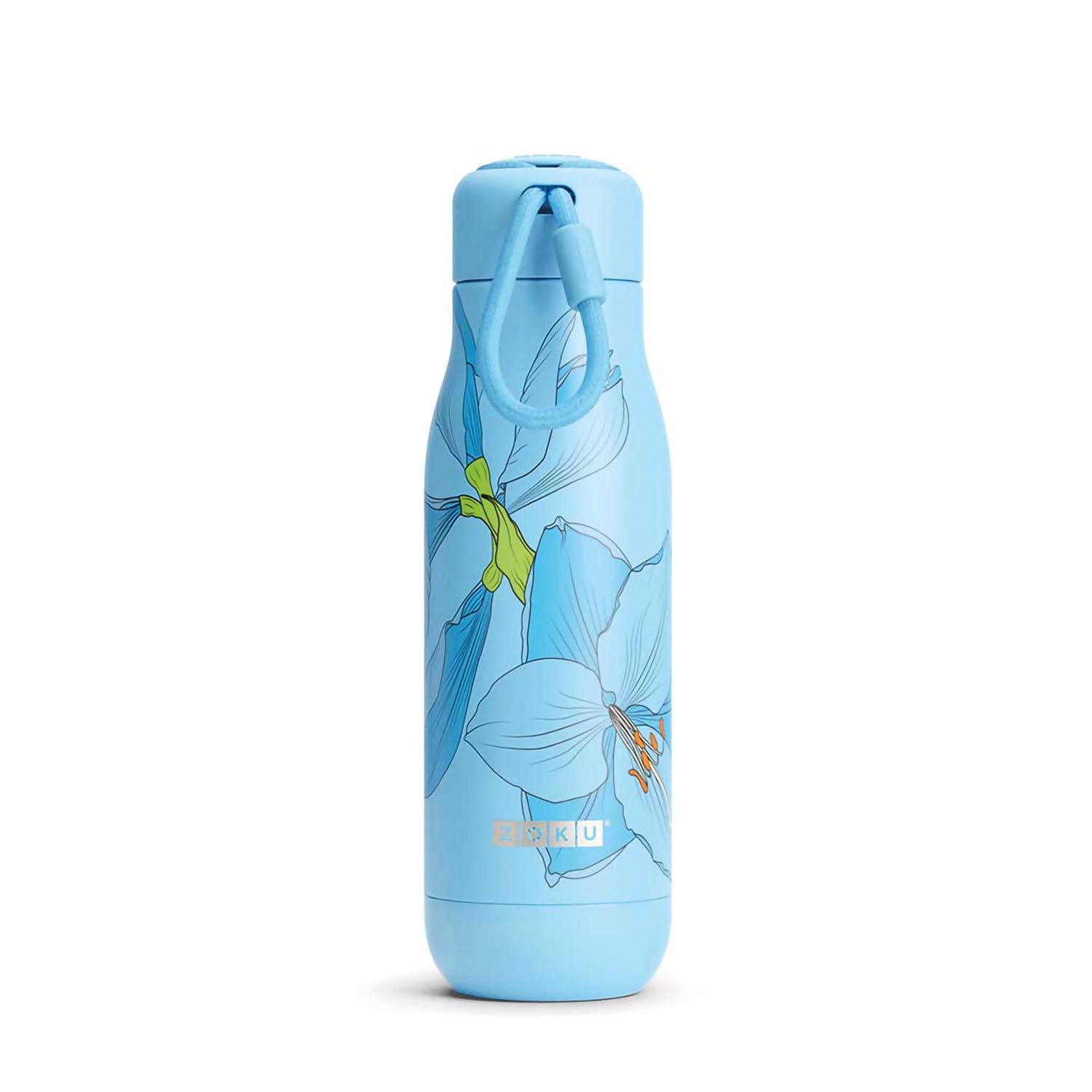 500 ml Sky Lily Floral Thermoflasche zoku ZK 142 304 Kunzi Shop 1