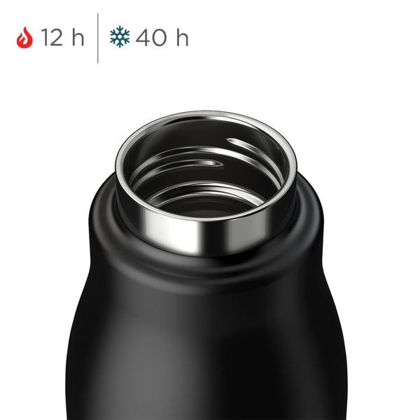 Zoku - Edelstahl Trinkflasche M 500ml Black zoku ZK 142-BLK Kunzi Shop 2