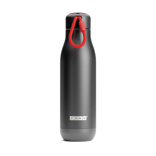 Zoku - Edelstahl Trinkflasche 750 ml PC Black zoku ZK 143 101 Kunzi Shop