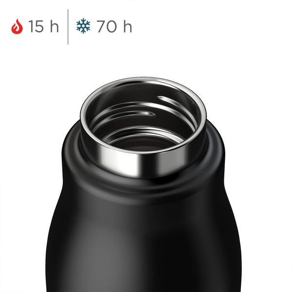 Zoku - Edelstahl Trinkflasche L 750ml Black zoku ZK 143-BLK Kunzi Shop 2