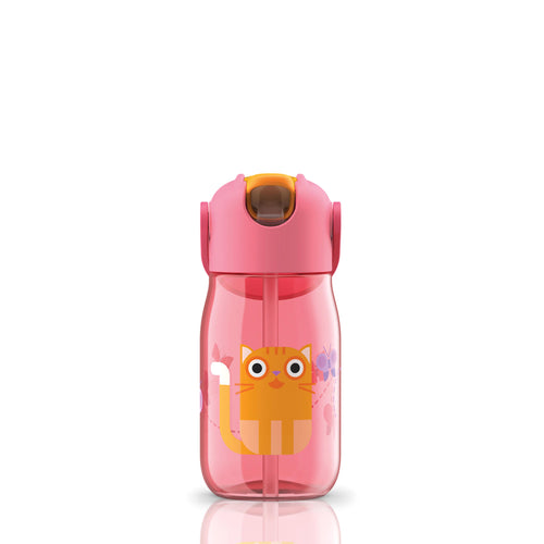 Zoku - Kindertrinkflasche Flip Straw Pink zoku ZK 201 PK Kunzi Shop