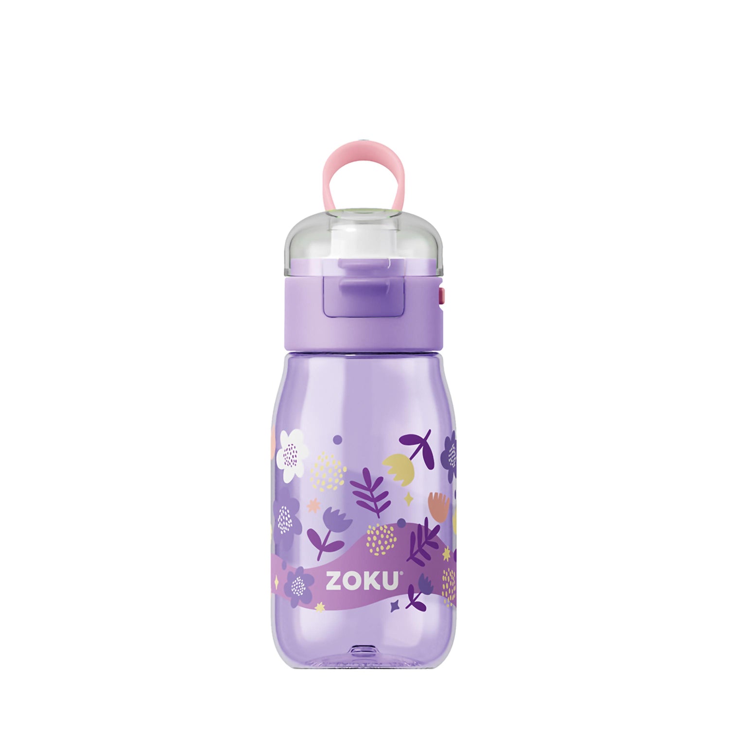 Zoku - Kindertrinkflasche Flip Gulp Purple Flowers zoku ZK 202-502 Kunzi Shop 1