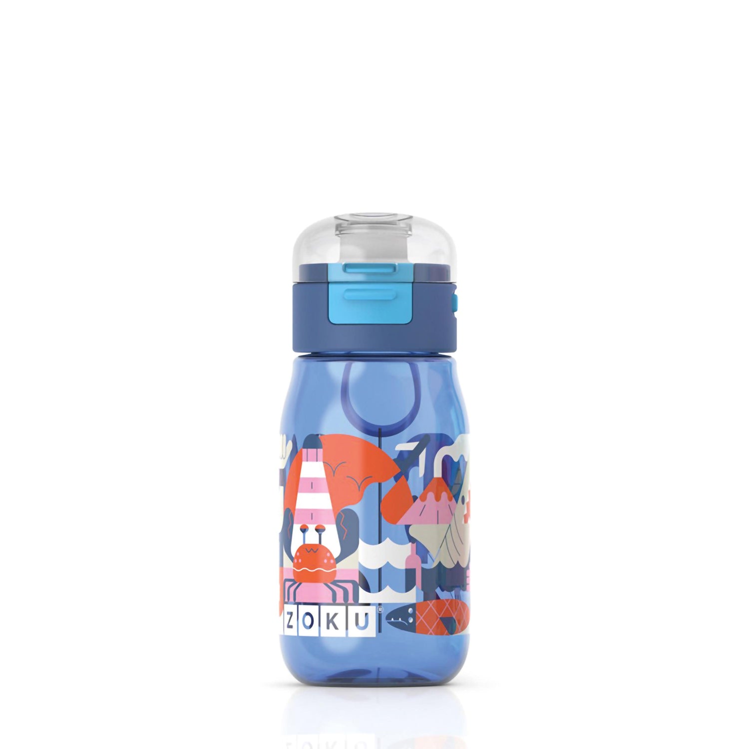 Zoku - Kindertrinkflasche Flip Gulp Blue zoku ZK 202 BL Kunzi Shop 1