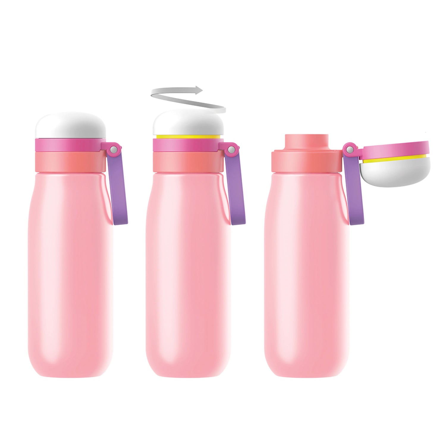 Zoku - Edelstahl Kindertrinkflasche Ultralight 500ml Pink zoku ZK 203-PK Kunzi Shop 2