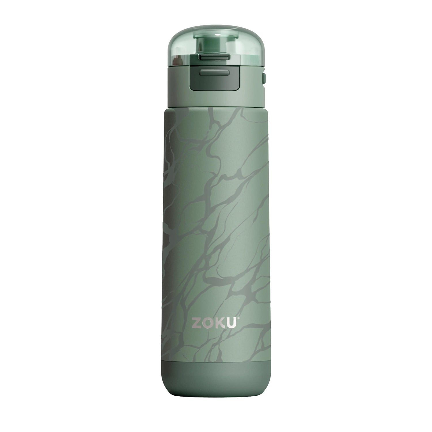 Zoku - Edelstahl Trinkflasche Sport 0,5L Green Marble zoku ZK 504-303 Kunzi Shop 1