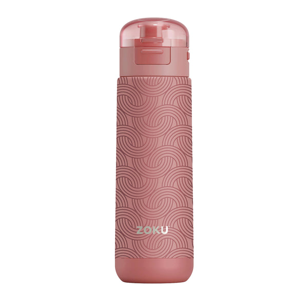 Zoku - Edelstahl Trinkflasche Sport 0,5L Pink Geo zoku ZK 504-304 Kunzi Shop