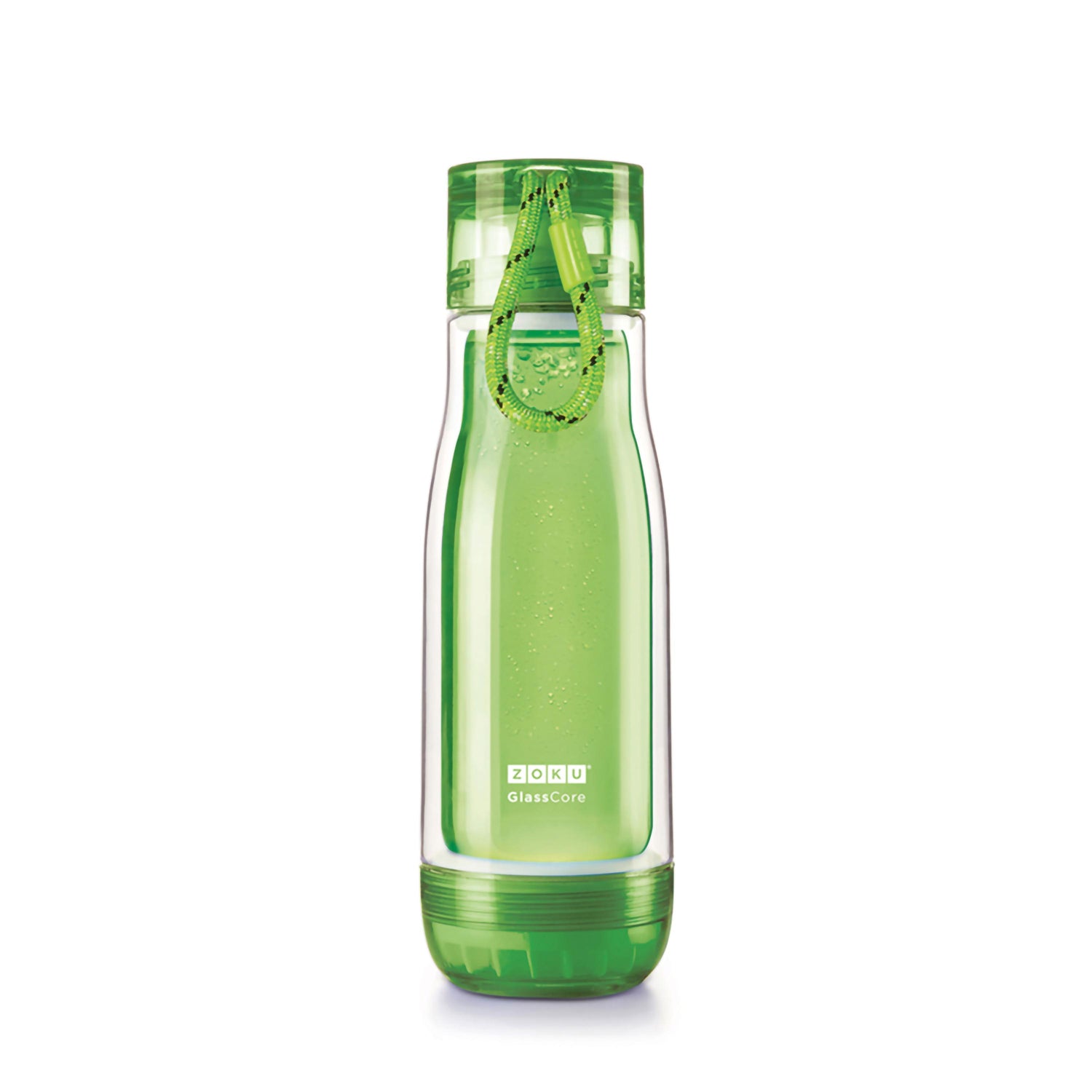 Trinkflasche Glass Core 475ml Green zoku ZK CBE G GR Kunzi Shop 1