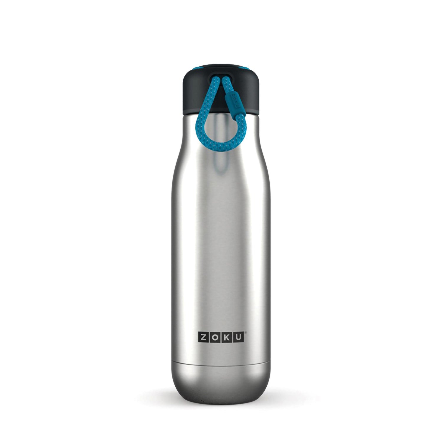 Zoku - Edelstahl Trinkflasche M 500ml Stainless Steel zoku ZK SSB M SS Kunzi Shop 1