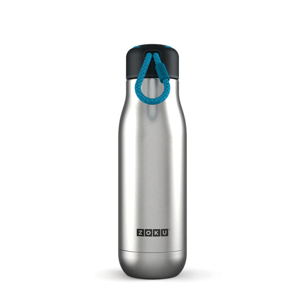 Zoku - Edelstahl Trinkflasche M 500ml Stainless Steel zoku ZK SSB M SS Kunzi Shop