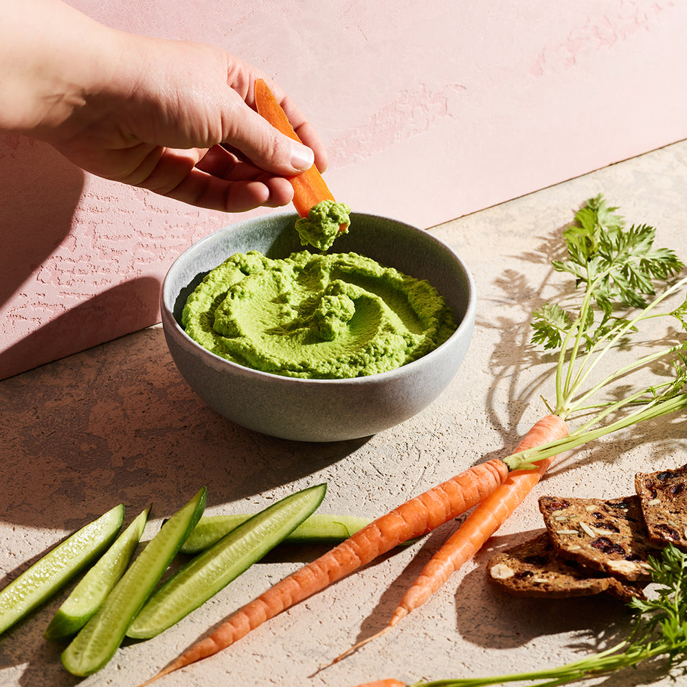 Blumenkohl-Spinat-Hummus